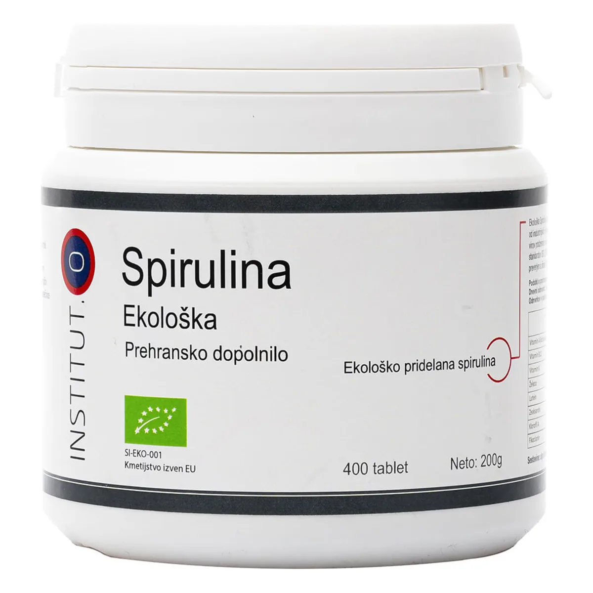 Ekološka Spirulina Institut.O, pakiranje od 400 tableta