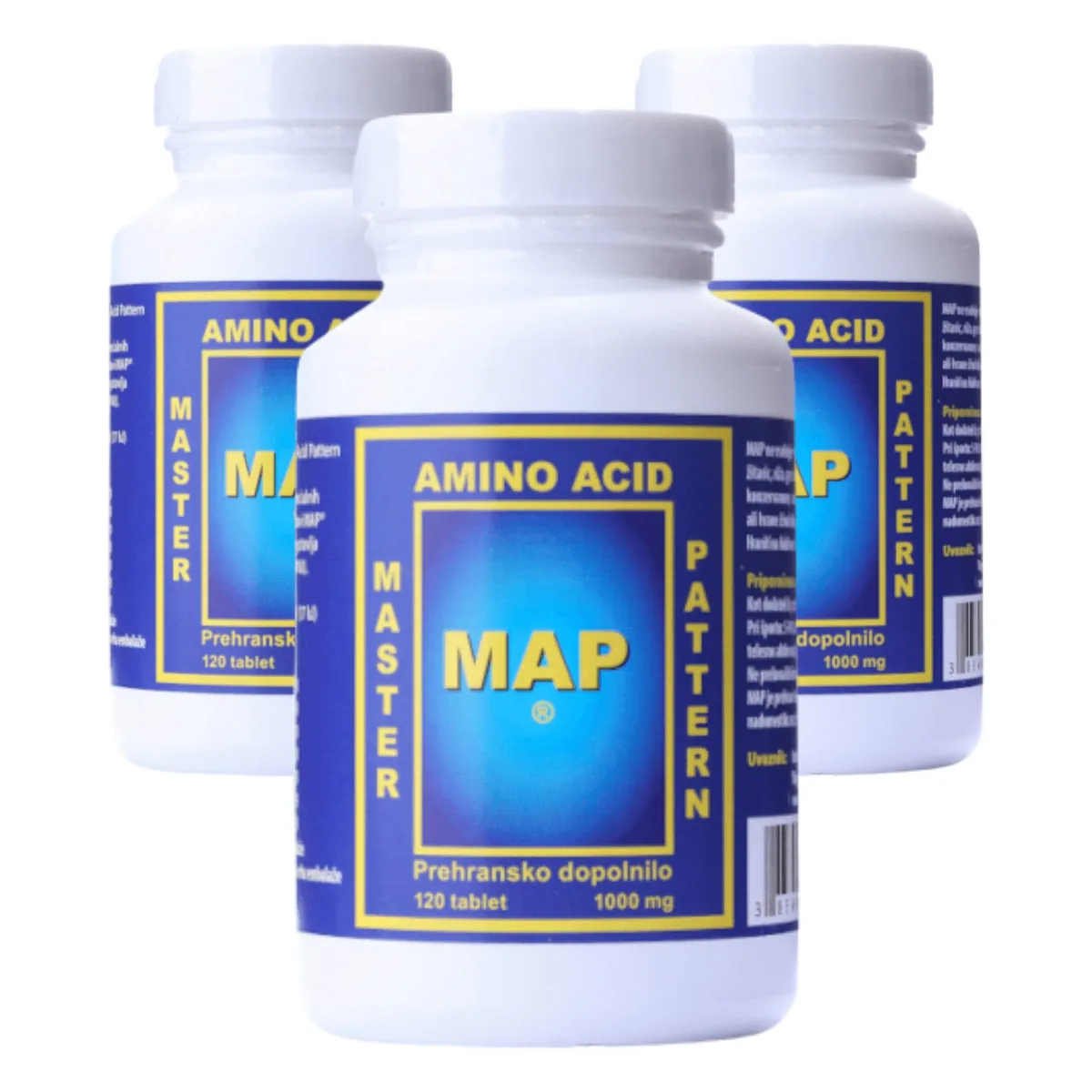 MAP aminokiseline, paket tri kutije po 120 tableta