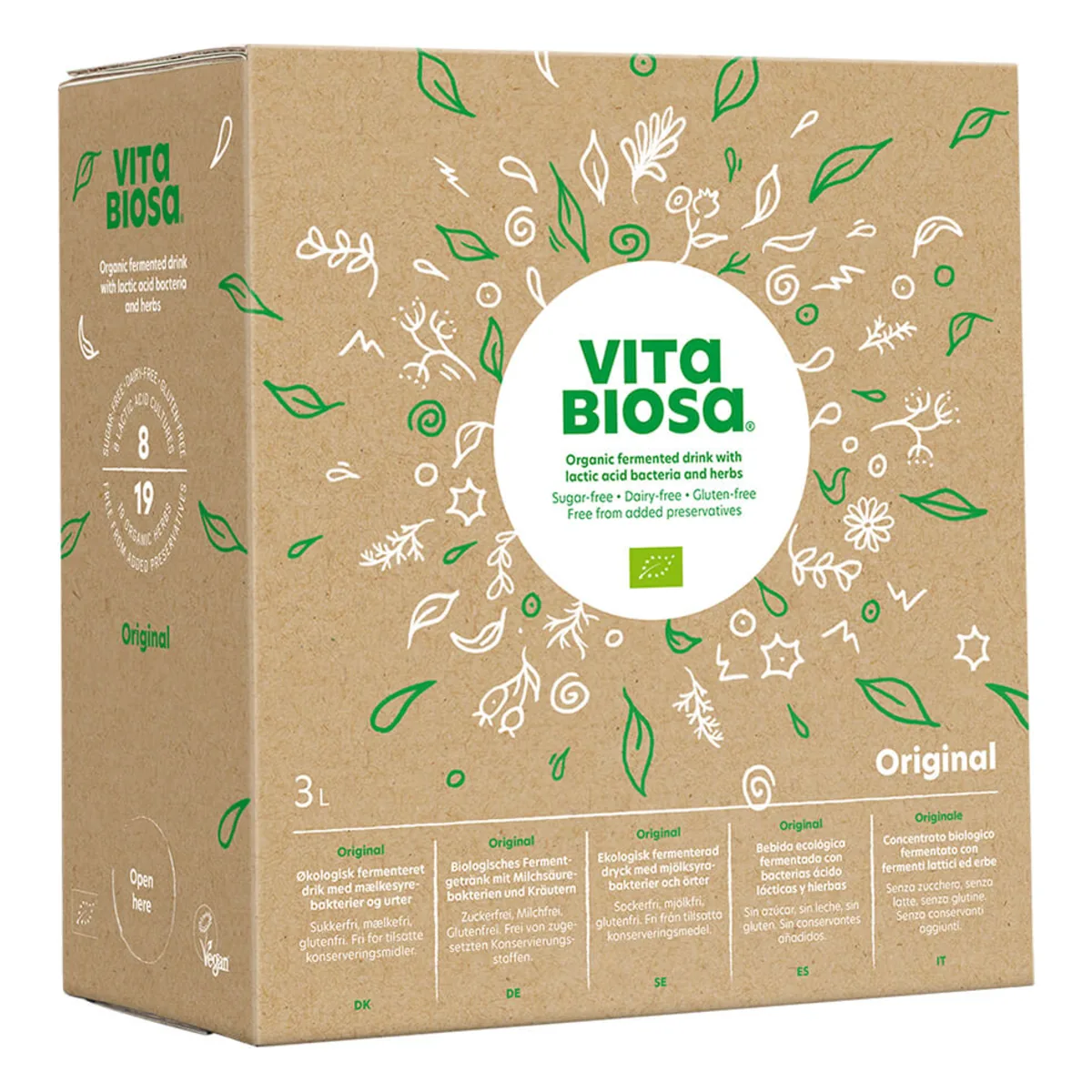 Vita Biosa 3 L fermentirani biljni napitak, pakiranje